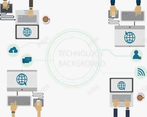 互聯(lián)網(wǎng)開(kāi)發(fā)技術(shù)辦公矢量圖 提升電商與商務(wù)辦公效率的創(chuàng)意素材
